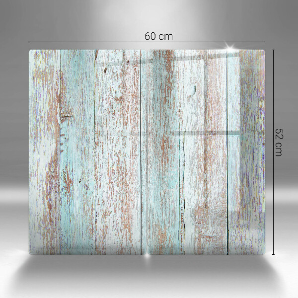 Osłona ściany przy kuchence gazowej Stare deski vintage