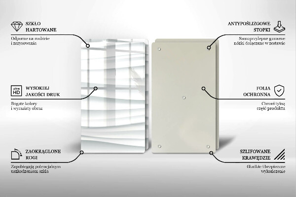 Osłona ściany przy kuchence gazowej Nowoczesna struktura