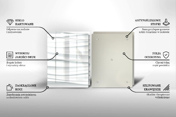 Osłona ściany przy kuchence gazowej Nowoczesna struktura