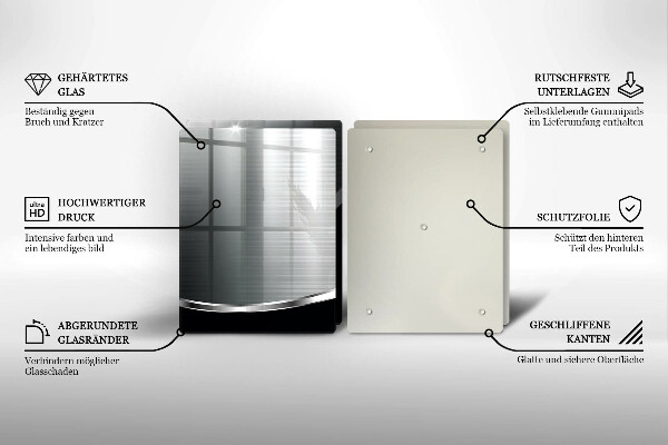 Osłona ściany przy kuchence gazowej Abstrakcja z metalem