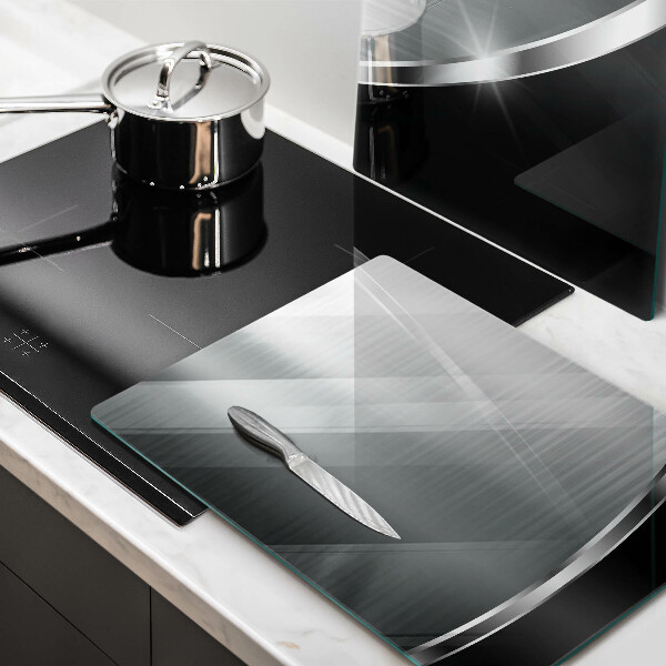 Osłona ściany przy kuchence gazowej Abstrakcja z metalem