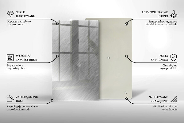 Osłona ściany przy kuchence gazowej Tło tekstura metal