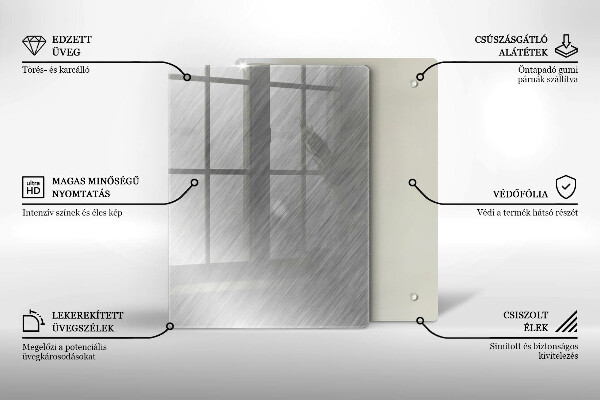 Osłona ściany przy kuchence gazowej Tło tekstura metal
