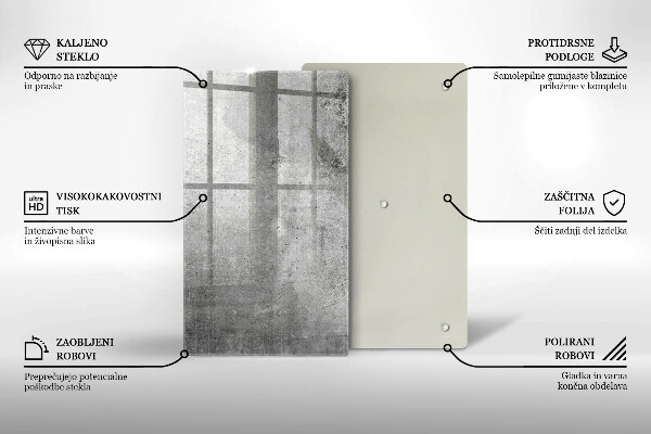 Płyta ochronna na indukcję Tekstura beton
