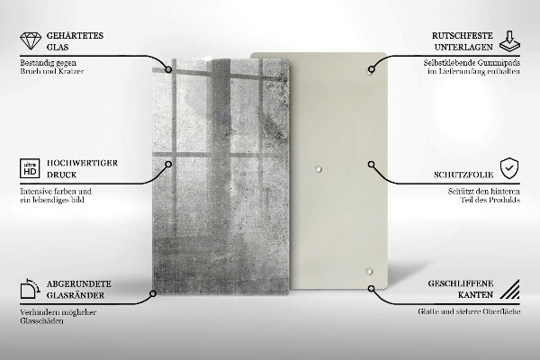 Płyta ochronna na indukcję Tekstura beton