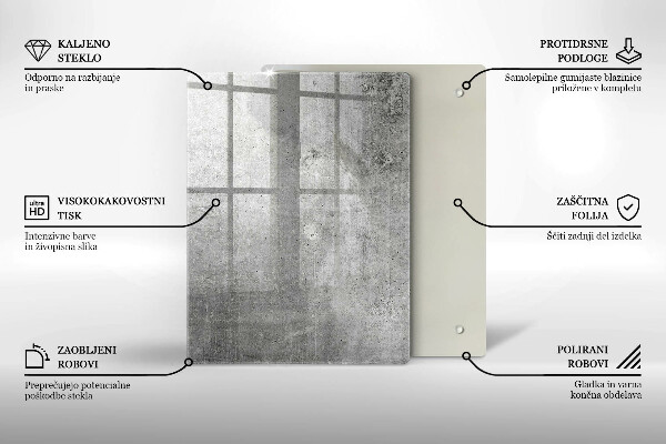 Płyta ochronna na indukcję Tekstura beton
