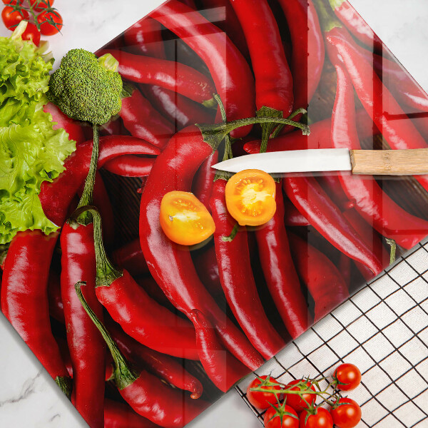 Osłona ściany przy kuchence gazowej Ostre chili papryki