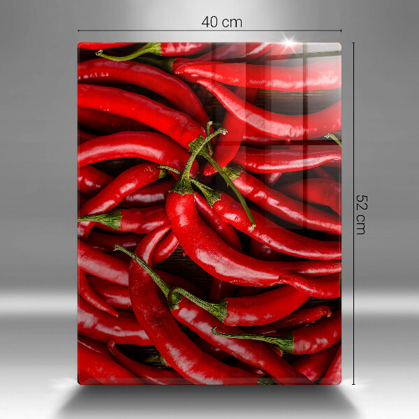 Osłona ściany przy kuchence gazowej Ostre chili papryki