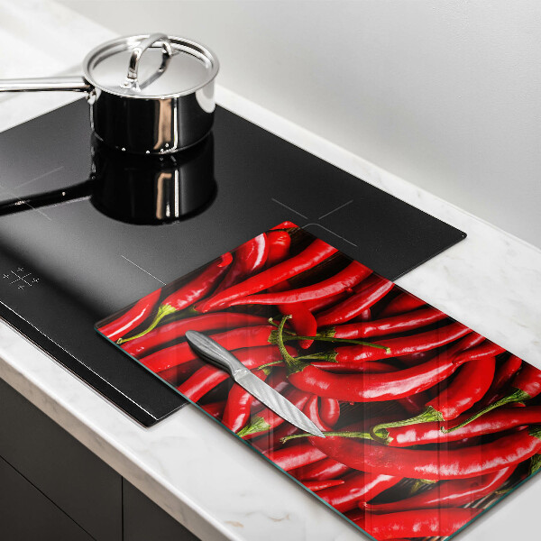 Osłona ściany przy kuchence gazowej Ostre chili papryki