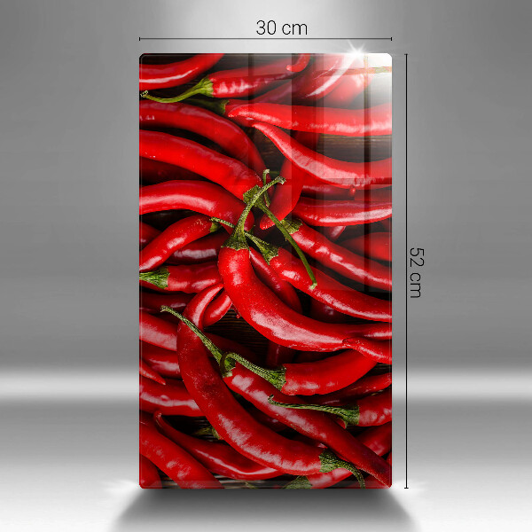 Osłona ściany przy kuchence gazowej Ostre chili papryki