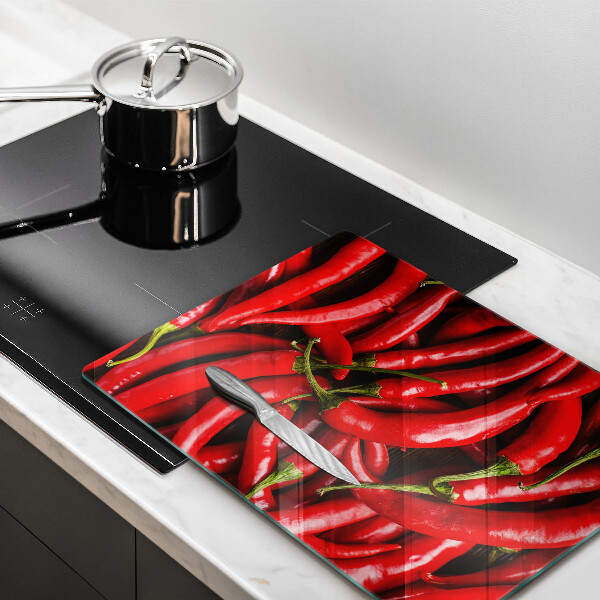 Osłona ściany przy kuchence gazowej Ostre chili papryki