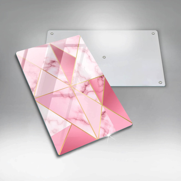 Osłona ściany przy kuchence gazowej Geometryczny marmur