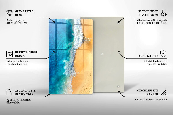 Osłona na ścianę w kuchni Plaża i morze