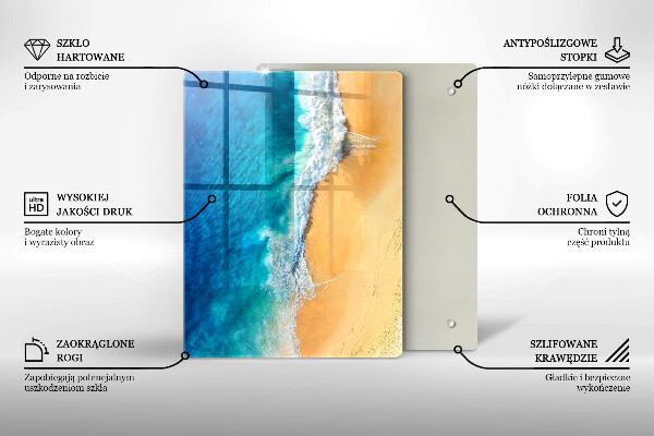 Osłona na ścianę w kuchni Plaża i morze