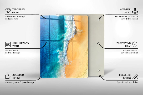 Osłona na ścianę w kuchni Plaża i morze