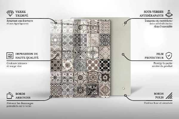 Osłona ściany przy kuchence gazowej Płytki ozdobne kafelki