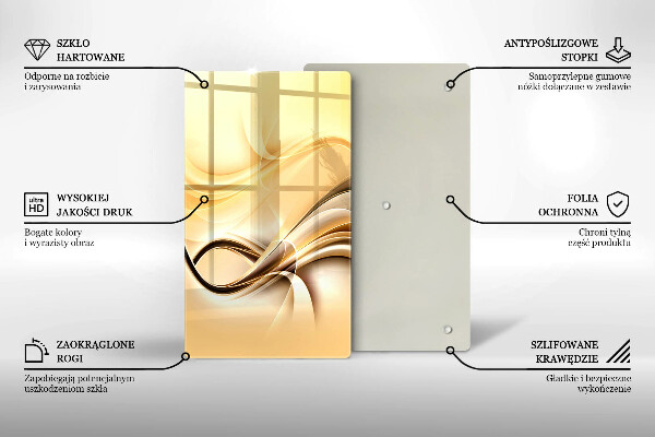 Osłona ściany przy kuchence gazowej Abstrakcja dym