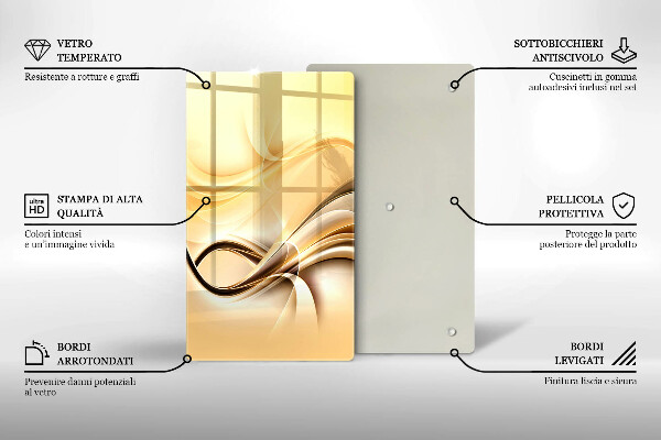 Osłona ściany przy kuchence gazowej Abstrakcja dym