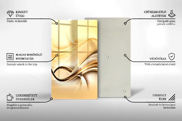 Osłona ściany przy kuchence gazowej Abstrakcja dym