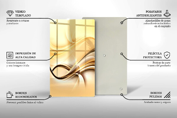 Osłona ściany przy kuchence gazowej Abstrakcja dym