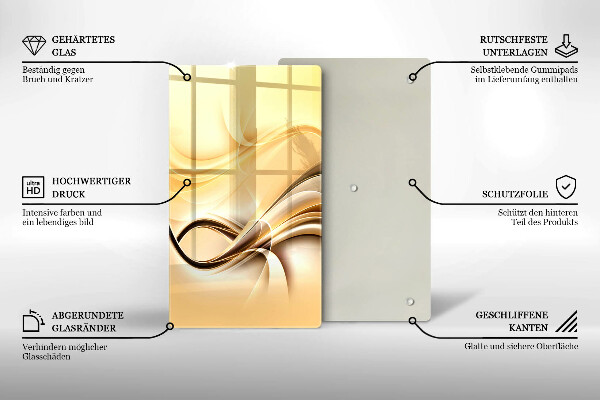 Osłona ściany przy kuchence gazowej Abstrakcja dym