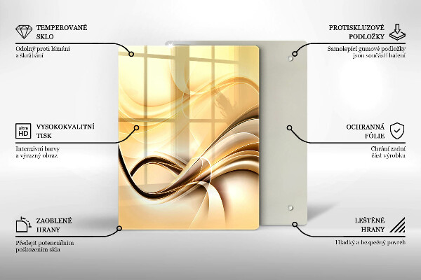 Osłona ściany przy kuchence gazowej Abstrakcja dym