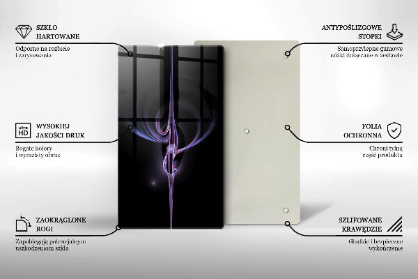 Osłona ściany przy kuchence gazowej Nowoczesna abstrakcja