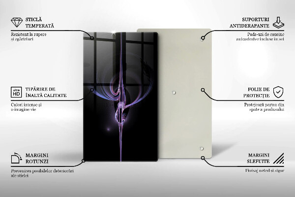 Osłona ściany przy kuchence gazowej Nowoczesna abstrakcja