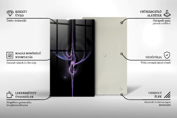 Osłona ściany przy kuchence gazowej Nowoczesna abstrakcja