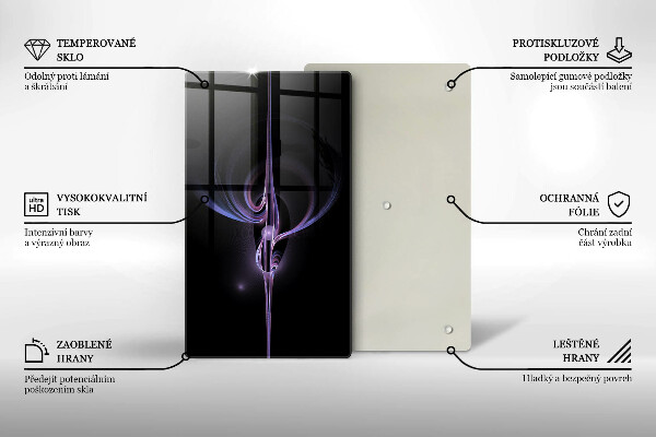 Osłona ściany przy kuchence gazowej Nowoczesna abstrakcja