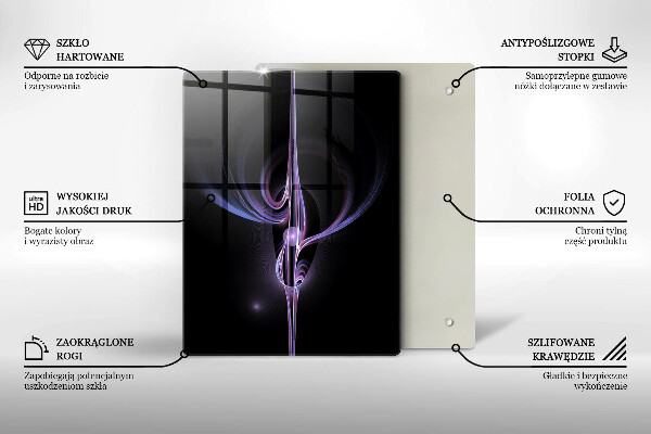 Osłona ściany przy kuchence gazowej Nowoczesna abstrakcja