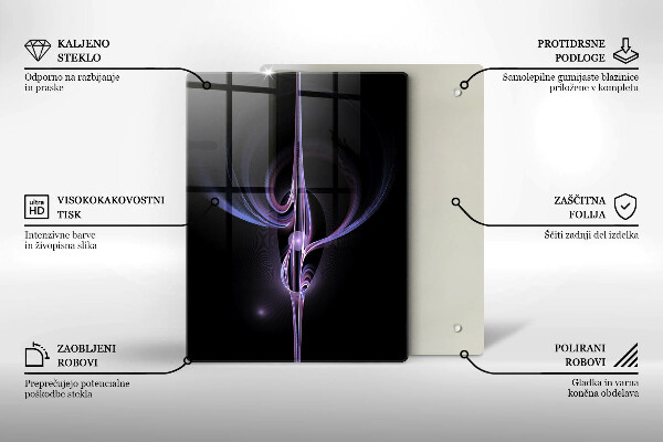 Osłona ściany przy kuchence gazowej Nowoczesna abstrakcja