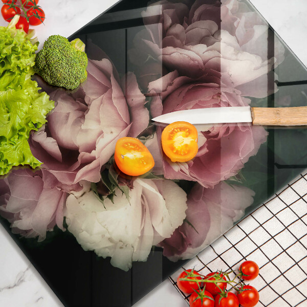 Osłona ściany przy kuchence gazowej Kwiaty piwonii