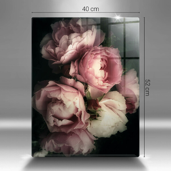 Osłona ściany przy kuchence gazowej Kwiaty piwonii