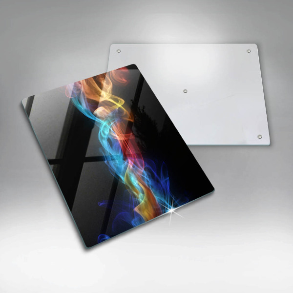 Osłona ściany przy kuchence gazowej Kolorowy dym