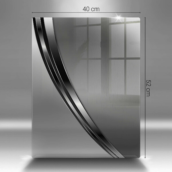 Osłona ściany przy kuchence gazowej Metalowa abstrakcja