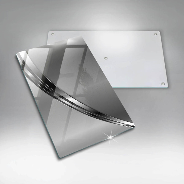 Osłona ściany przy kuchence gazowej Metalowa abstrakcja