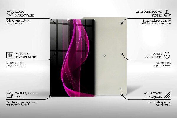 Osłona ściany przy kuchence gazowej Różowa abstrakcja