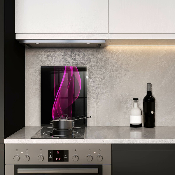 Osłona ściany przy kuchence gazowej Różowa abstrakcja