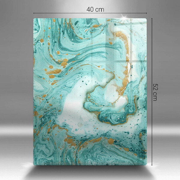 Osłona ściany przy kuchence gazowej Błękitna abstrakcja