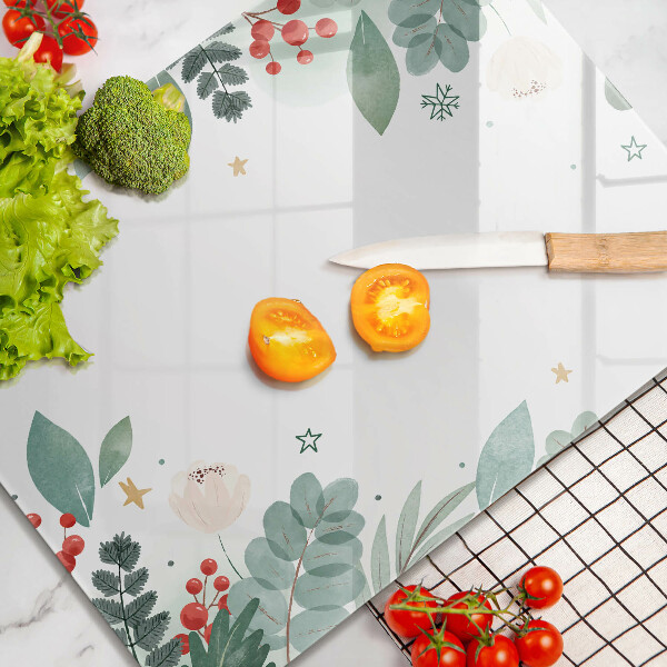 Osłona ściany przy kuchence gazowej Akwarele liście