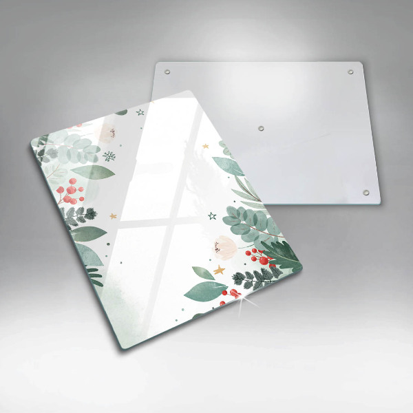 Osłona ściany przy kuchence gazowej Akwarele liście