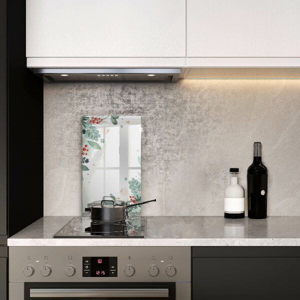 Osłona ściany przy kuchence gazowej Akwarele liście