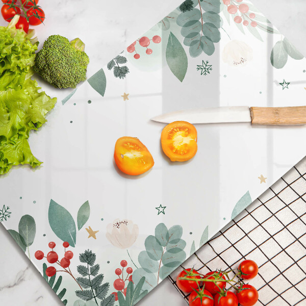 Osłona ściany przy kuchence gazowej Akwarele liście