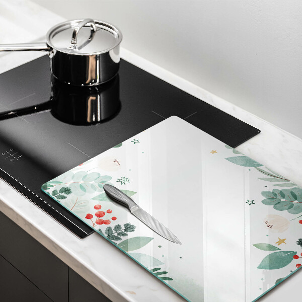 Osłona ściany przy kuchence gazowej Akwarele liście