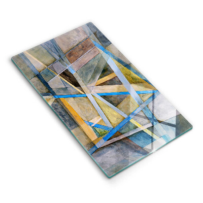 Osłona do kuchni na ścianę Malowane linie Abstrakcja