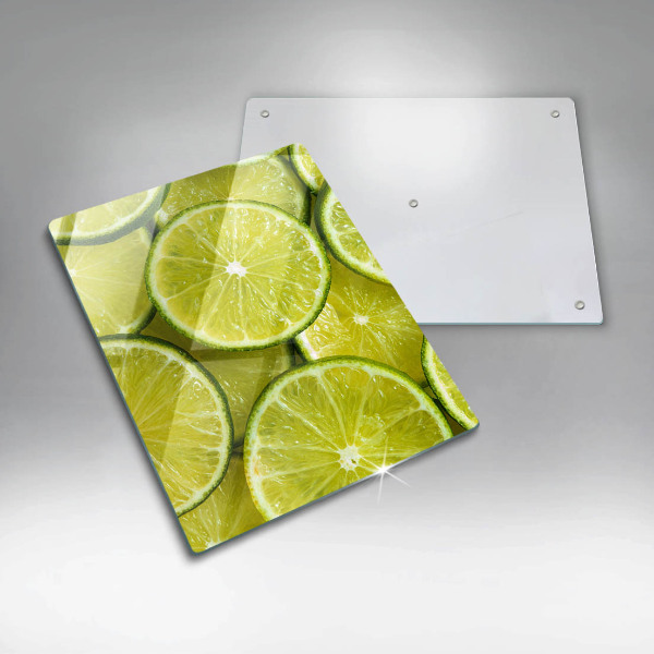 Osłona na ścianę w kuchni Plasterki limonki