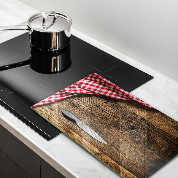 Osłona na ścianę do kuchni Drewniany stół