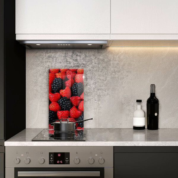 Osłona na ścianę do kuchni Maliny i jeżyny