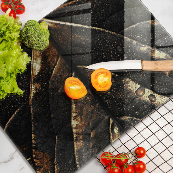 Osłona na ścianę do kuchni Złoty liść